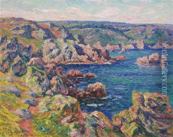 Le Castel-roch, Baie De Douarnenez Oil Painting - Henry Moret