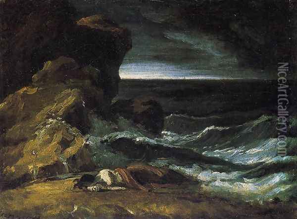 The Wreck 1821-24 Oil Painting - Theodore Gericault