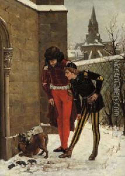 Eger Vadaszat Oil Painting - Charles Louis Kratke