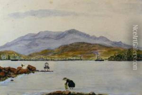 The Derwent River Oil Painting - Emma Minnie Boyd
