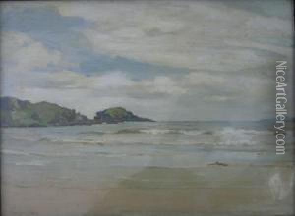 Islay Beach Oil Painting - David Forrester Wilson