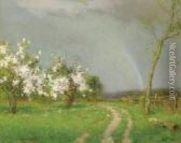 After The Rain Oil Painting - Bruce Crane