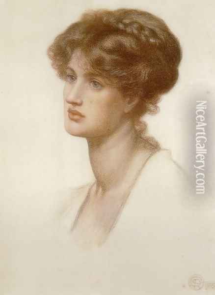 Marie Stillman Oil Painting - Dante Gabriel Rossetti