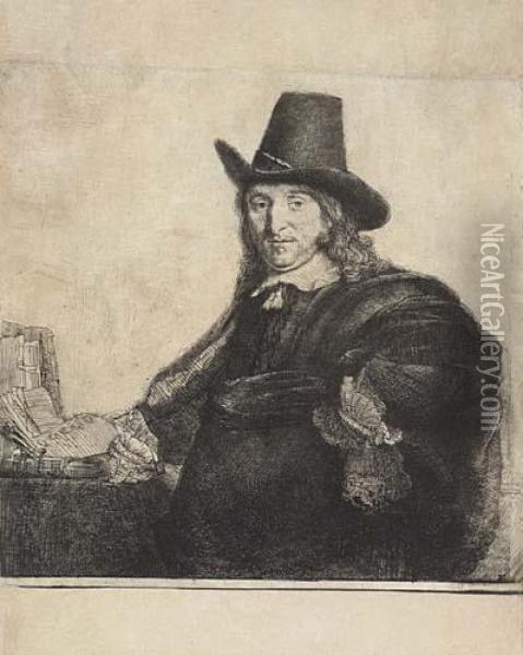 Jan Asselyn, Painter. Oil Painting - Rembrandt Van Rijn
