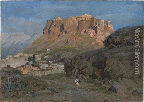 Athen Oil Painting - Carl Wuttke