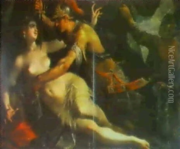 Tarquinius Und Lucretia Oil Painting - Hans Von Aachen