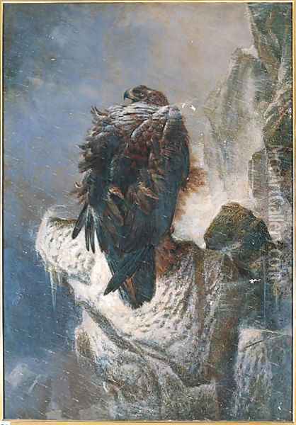 The Proud Bird of the Mountain Oil Painting - Joseph Wolf