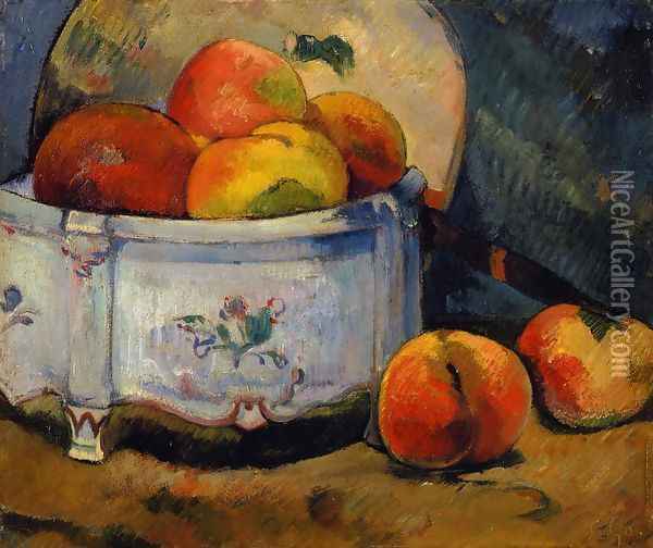 Still Life With Peaches Oil Painting - Paul Gauguin