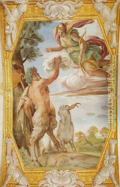 Triumph of Bacchus and Ariadne (Trionfo di Bacco e Arianna) Oil Painting - Annibale Carracci