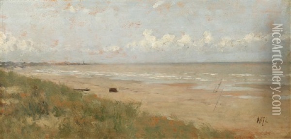 Coast - North Holland Oil Painting - David Adolf Constant Artz
