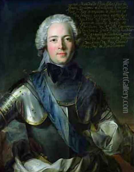 JosephMarie 1706-47 Duc de Boufflers Oil Painting - Jean-Marc Nattier