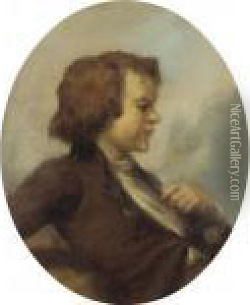 Portrait Of A Young Boy Oil Painting - Jean-Francois Millet