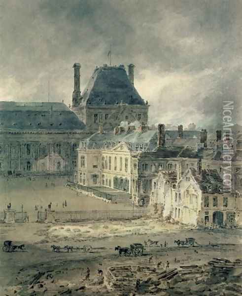 The Palace of the Louvre Oil Painting - Thomas Girtin