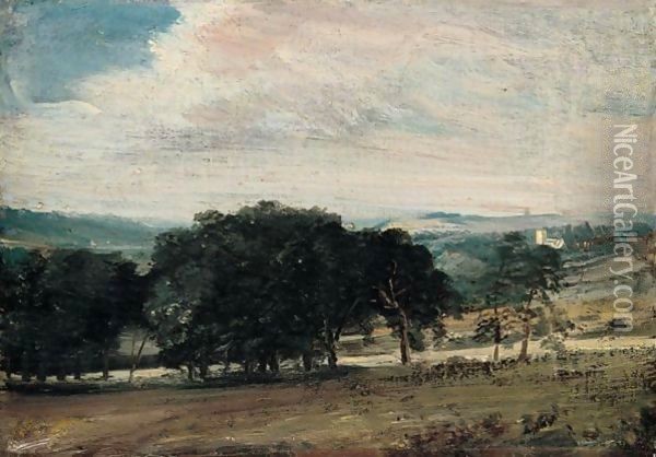 Dedham Vale 2 Oil Painting - John Constable