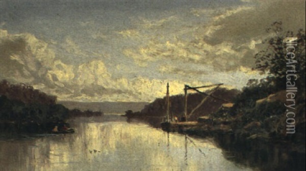 Lane Cove River Oil Painting - William Charles Piguenit