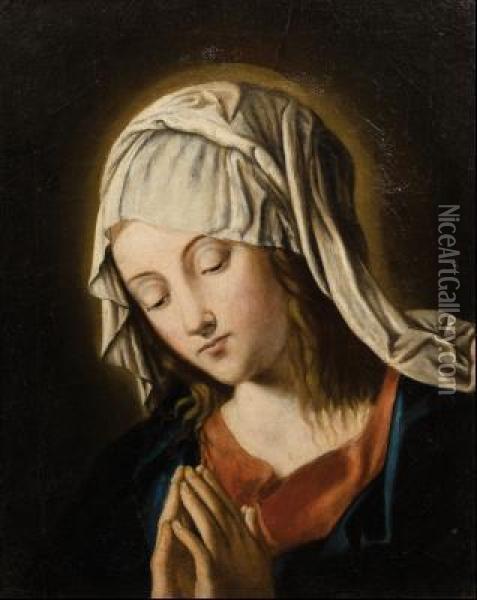 Virgen En Oracion Oil Painting - Giovanni Battista Salvi