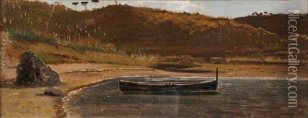 Paesaggio Fluviale Oil Painting - Federico Rossano