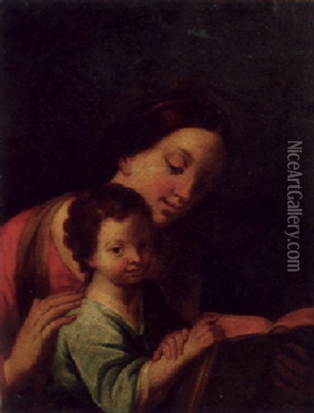 The Infancy Of Christ Oil Painting - Marc Antonio Franceschini