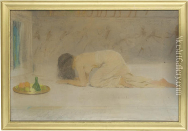 An Offering Oil Painting - Helen Howard Hatton