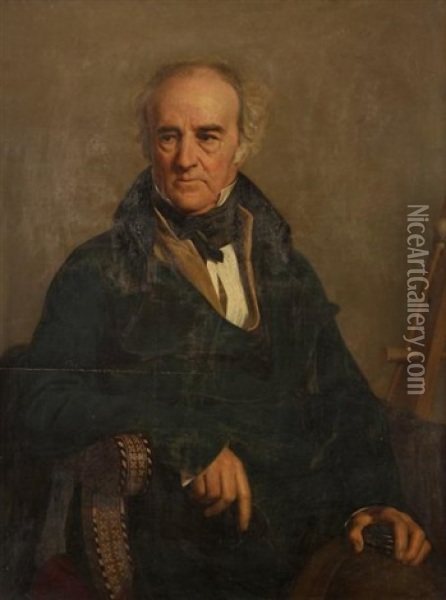Portrait De Nicolas-didier Boguet Oil Painting - Guillaume Bodinier