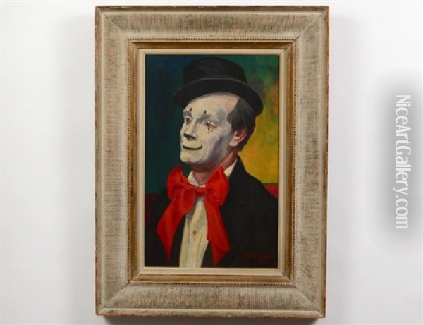 Circus Clown Oil Painting - Walt Kuhn