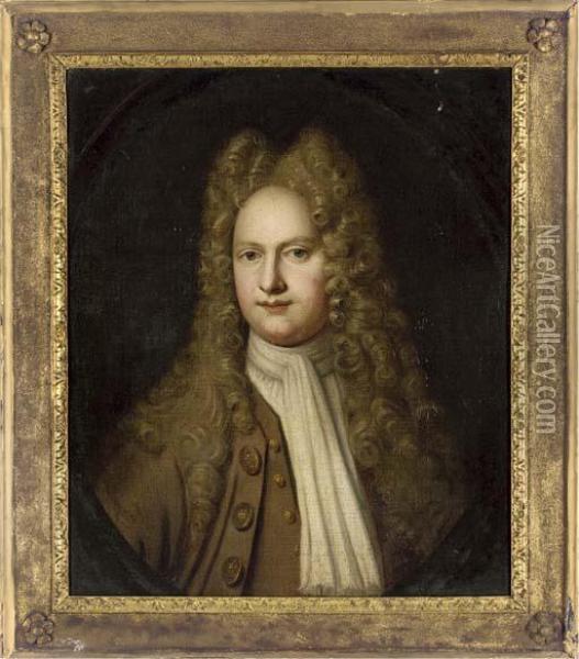 Portrait Of A Gentleman Oil Painting - Sir Godfrey Kneller