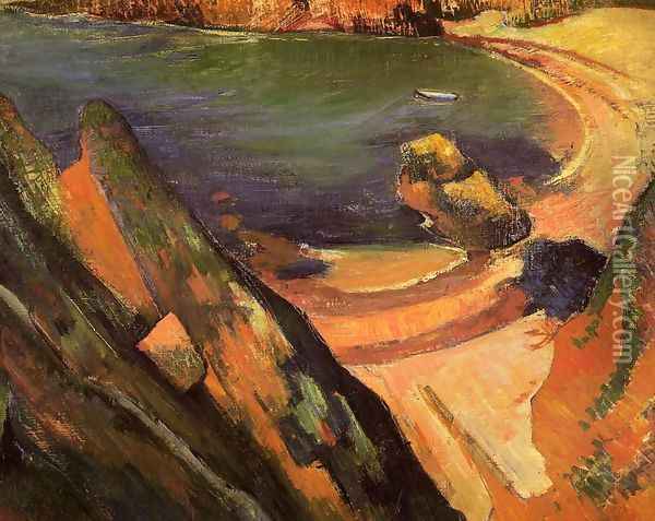 The Creek Le Pouldu Oil Painting - Paul Gauguin