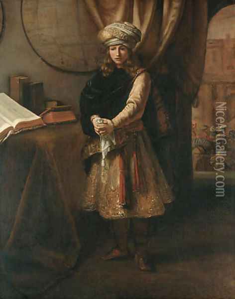 Joseph weeping in his room, his brothers beyond Oil Painting - Aert De Gelder