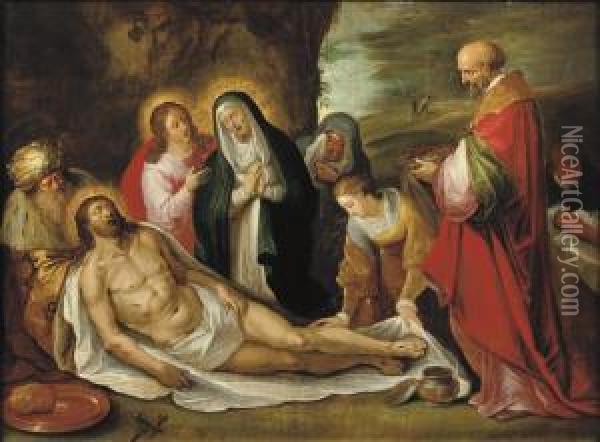 The Lamentation Oil Painting - Frans III Francken