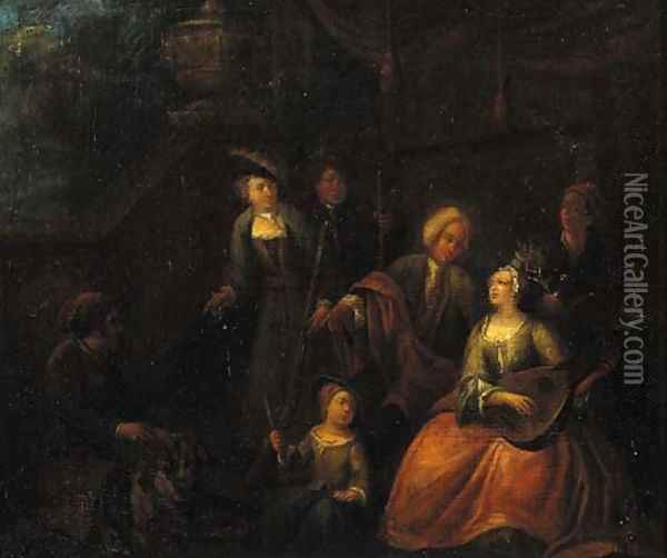 A Fete Champetre Oil Painting - Verbeeck or Verbeecq, Franz