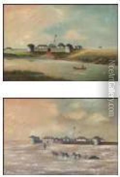 Two Works Oil Painting - Lionel Macdonald Stephenson