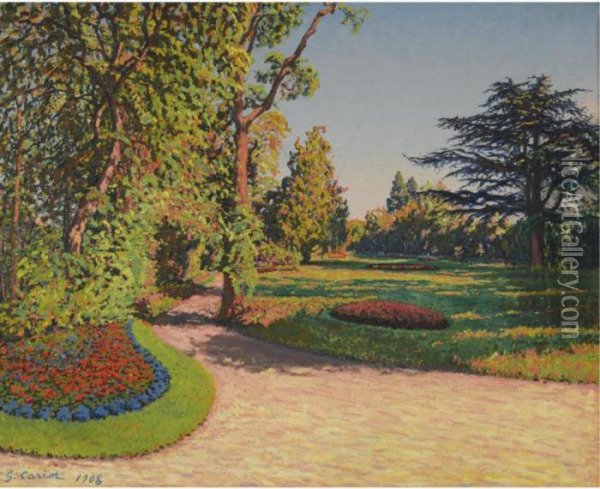 Jardin En Ete Oil Painting - Gustave Cariot