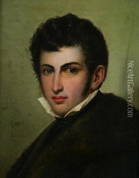Portrait Of Young Man Oil Painting - Jean Auguste Dominique Ingres