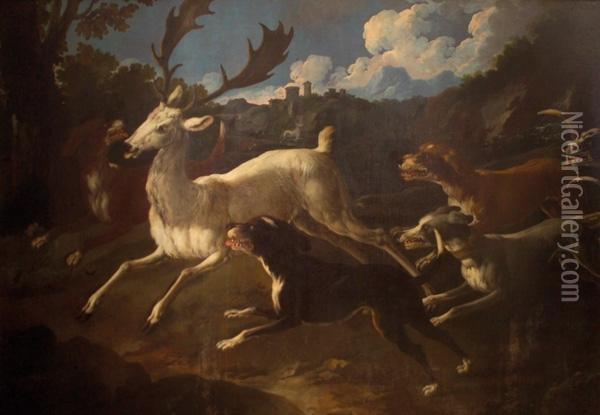 La Caccia Al Cervo Oil Painting - Frans Snyders