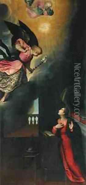 The Annunciation Oil Painting - Francesco Frigimelica