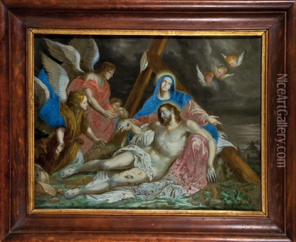 Die Kreuzabnahme / Beweinung Oil Painting - Johann Peter von Esch
