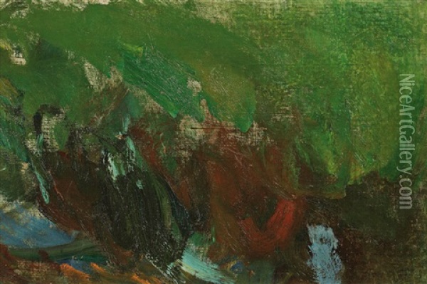 Nympheas (study) Oil Painting - Claude Monet