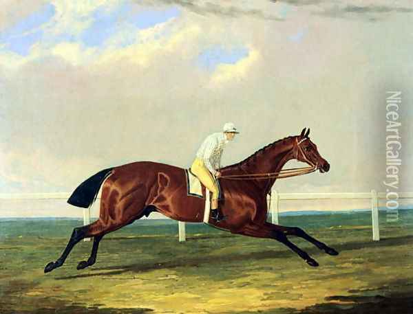 'Tarrare' ridden by George Nelson Oil Painting - John Frederick Herring Snr