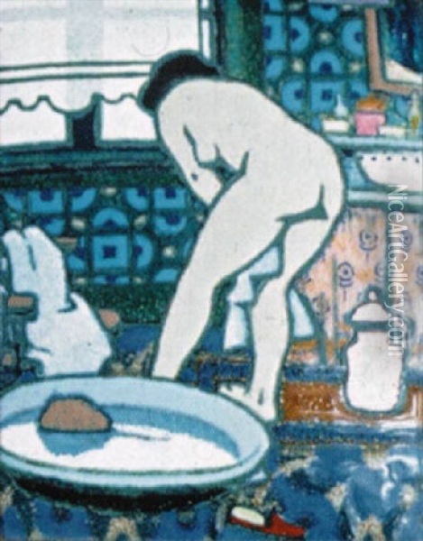 La Toilette Oil Painting - Leon Jouhaud