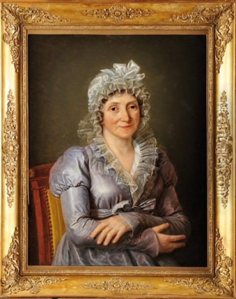 Portrait De Laetitia Ramolino, Mere De L'empereur Napoleon 1er Oil Painting - Jacques-Louis David