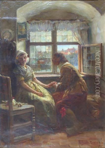 The Proposal Oil Painting - Robert Payton Reid