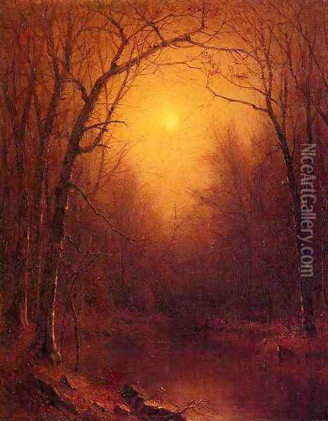 Indian Summer in the Bronx Oil Painting - Sanford Robinson Gifford