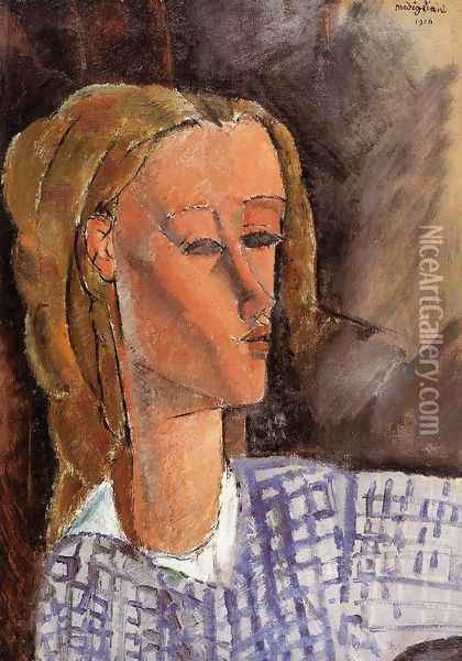 Portrait of Beatrice Hastings IV Oil Painting - Amedeo Modigliani