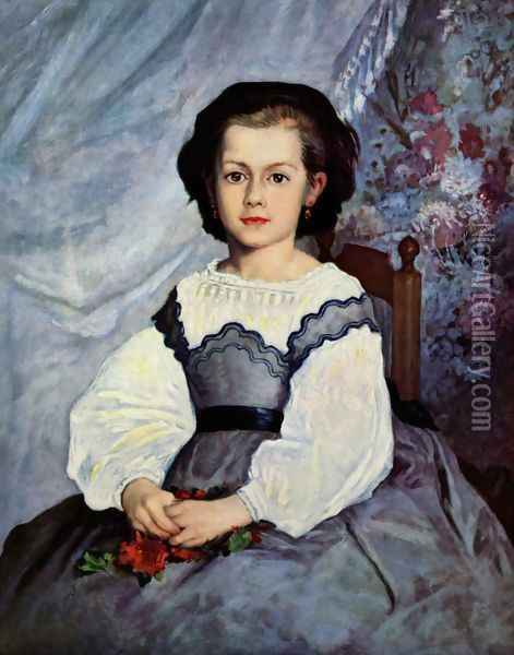 Mademoiselle Romaine Lacaux Oil Painting - Pierre Auguste Renoir