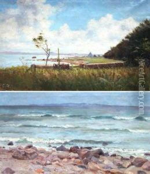 Zwei Landschaften Oil Painting - Charles Hinne