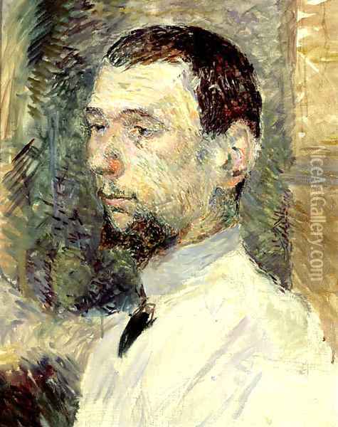 Portrait of the Painter Fran_ois Gauzi Oil Painting - Henri De Toulouse-Lautrec