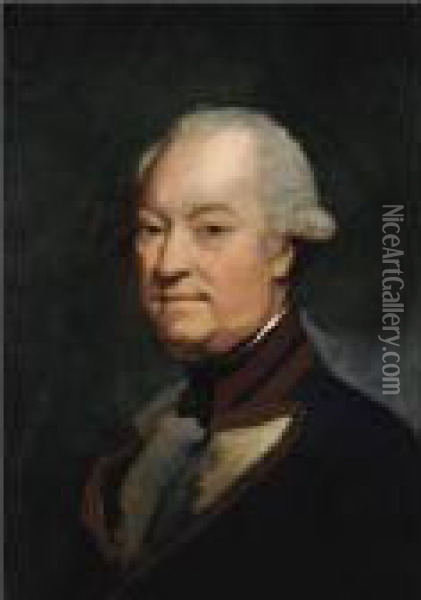 Portrait Of Admiral John Carter Allen Oil Painting - James Northcote