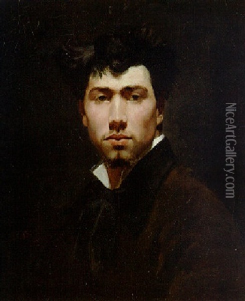 Portrait De Jeune Homme Oil Painting - Giovanni Boldini
