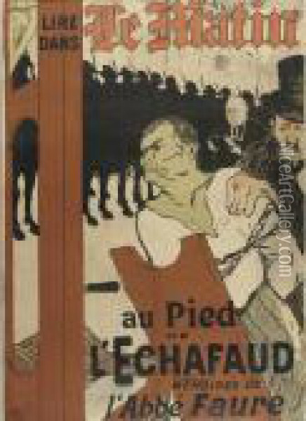 Au Pied De L'echafaud Oil Painting - Henri De Toulouse-Lautrec