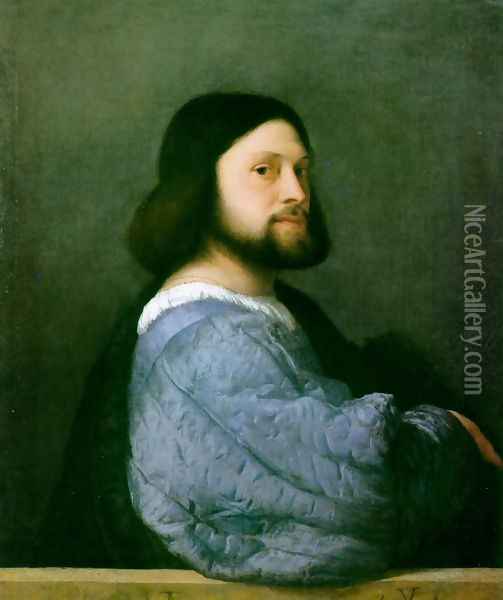 Portrait of Ariosto Oil Painting - Tiziano Vecellio (Titian)